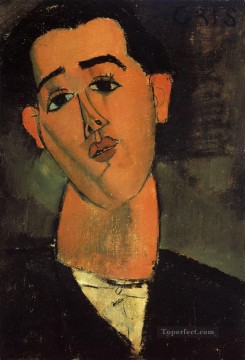 フアン・グリの肖像画 1915年 アメデオ・モディリアーニ Oil Paintings